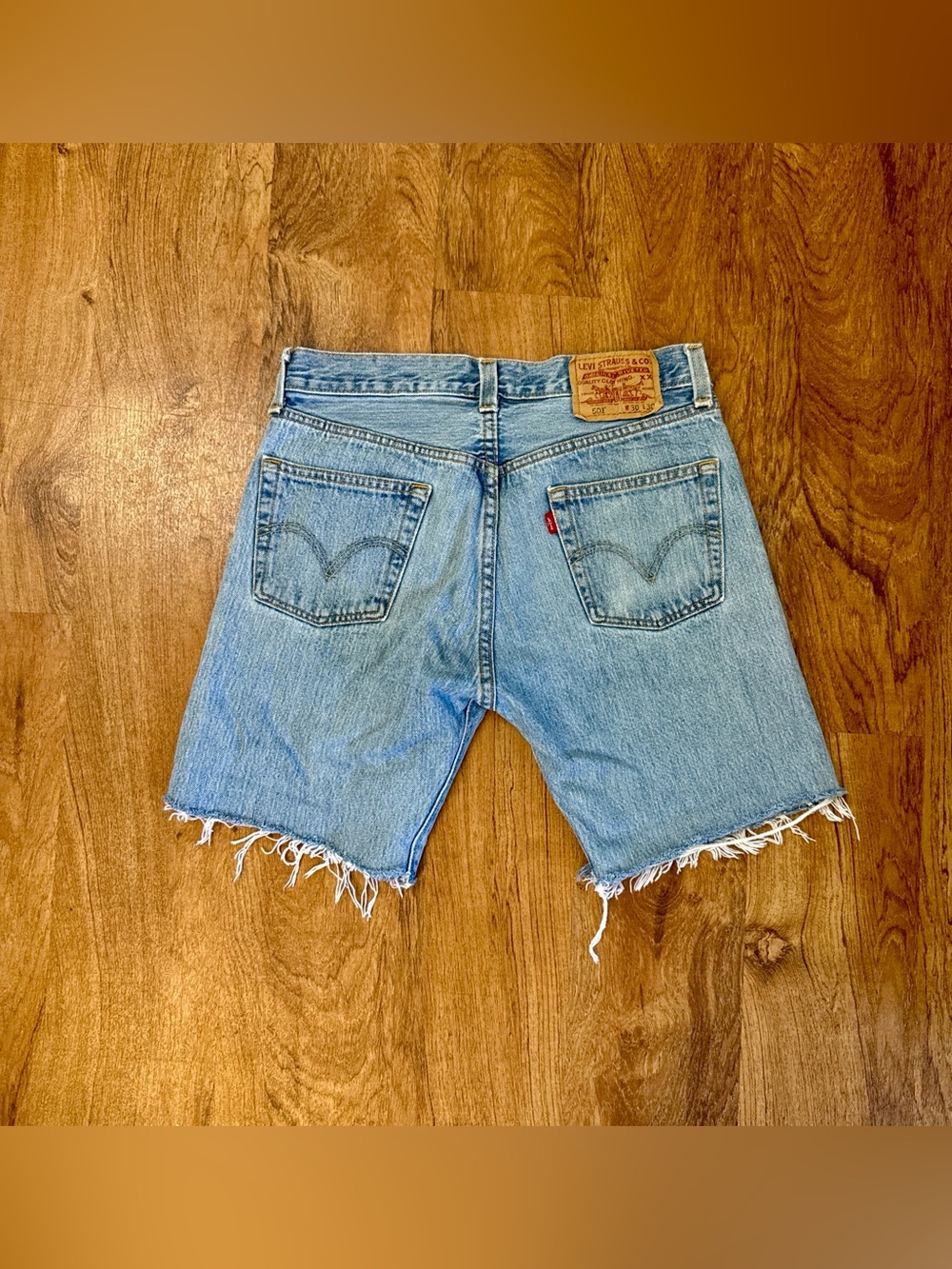 Vintage 501 XX Levi’s Jean Cut Off Denim Shorts. 28.
